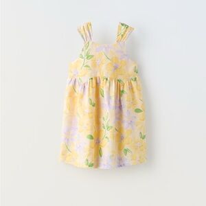 Zara linen blend dress. Like NEW!